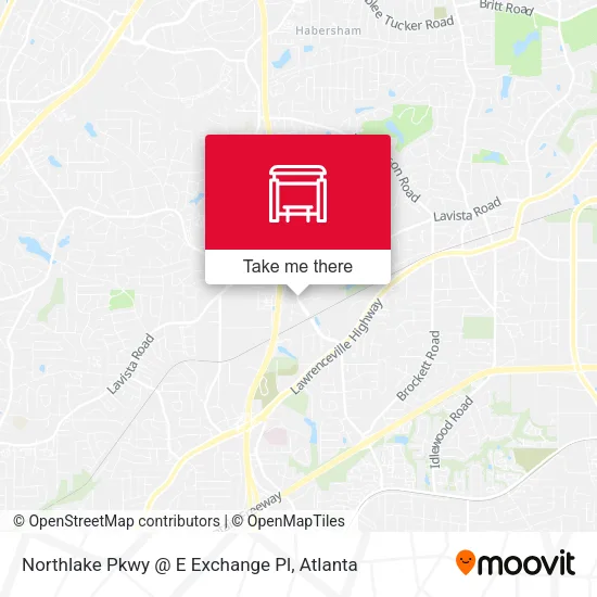 Northlake Pkwy @ E Exchange Pl map