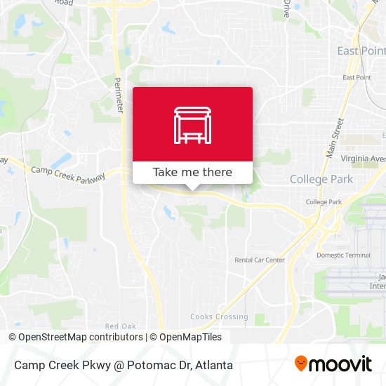 Camp Creek Pkwy @ Potomac Dr map
