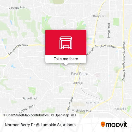 Norman Berry Dr @ Lumpkin St map