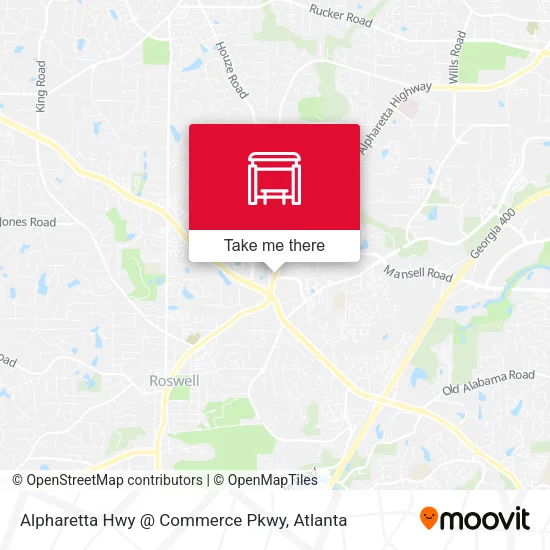 Alpharetta Hwy @ Commerce Pkwy map