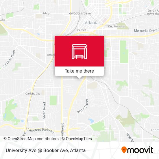 Mapa de University Ave @ Booker Ave