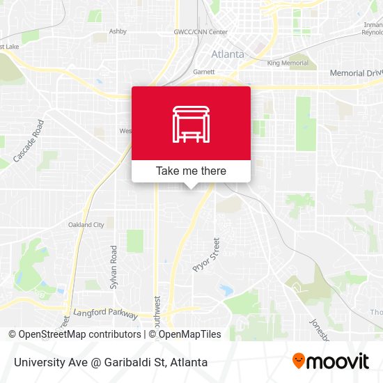 University Ave @ Garibaldi St map