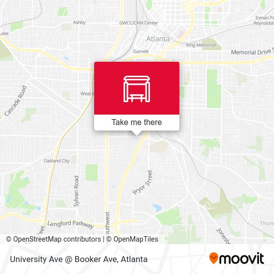 Mapa de University Ave @ Booker Ave