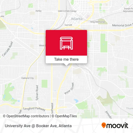 University Ave @ Booker Ave map
