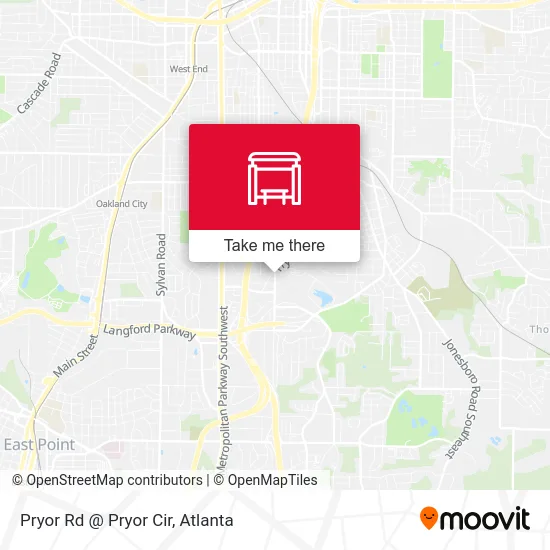 Pryor Rd @ Pryor Cir map