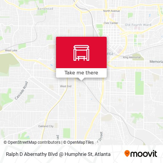 Ralph D Abernathy Blvd @ Humphrie St map