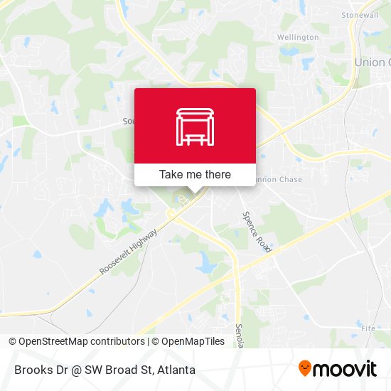Mapa de Brooks Dr @ SW Broad St