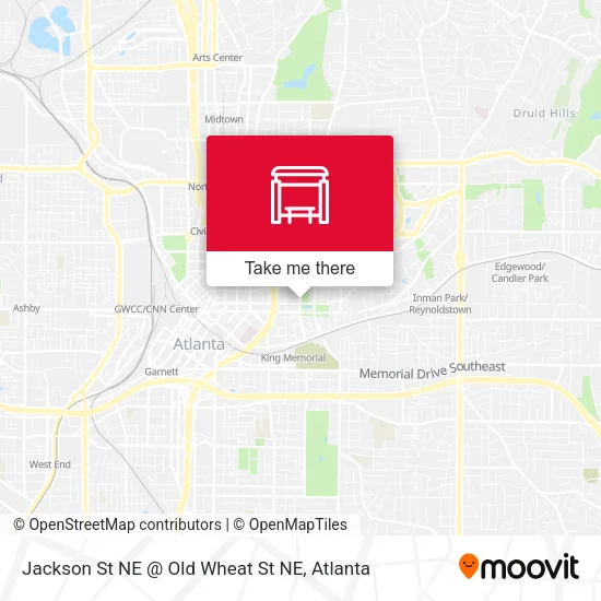 Mapa de Jackson St NE @ Old Wheat St NE