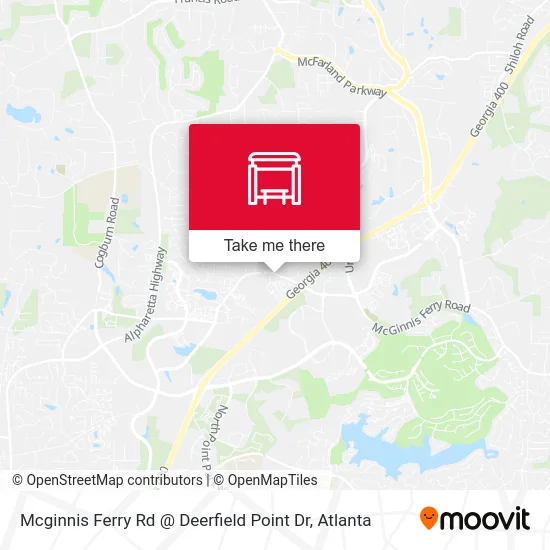 Mcginnis Ferry Rd @ Deerfield Point Dr map