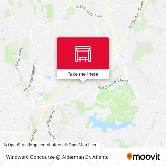 Windward Concourse @ Alderman Dr map