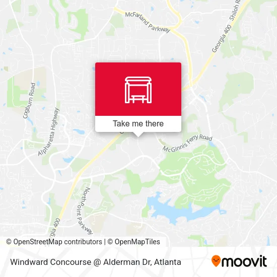Windward Concourse @ Alderman Dr map