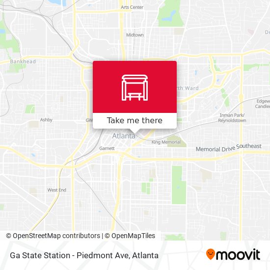 Ga State Station - Piedmont Ave map