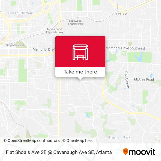 Flat Shoals Ave SE @ Cavanaugh Ave SE map