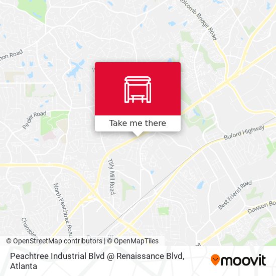 Mapa de Peachtree Industrial Blvd @ Renaissance Blvd