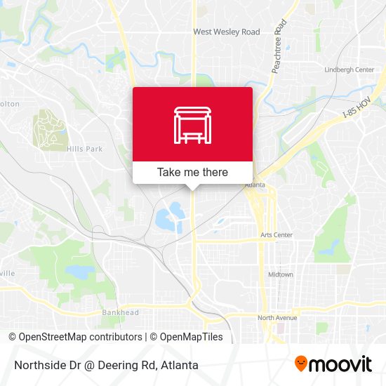 Northside Dr @ Deering Rd map