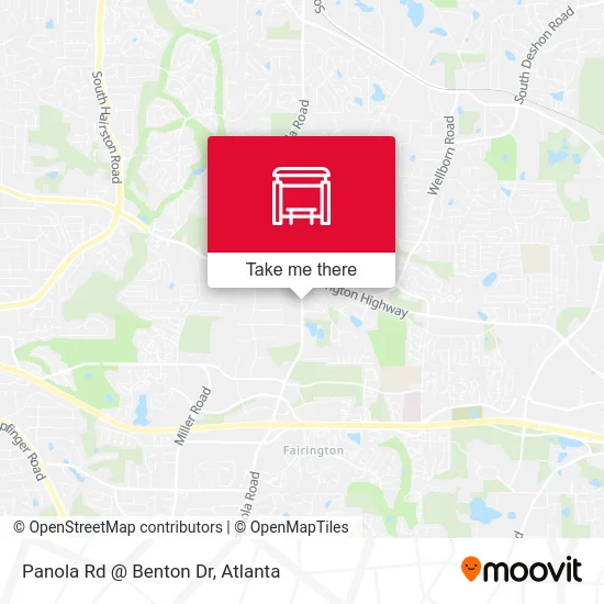 Panola Rd @ Benton Dr map