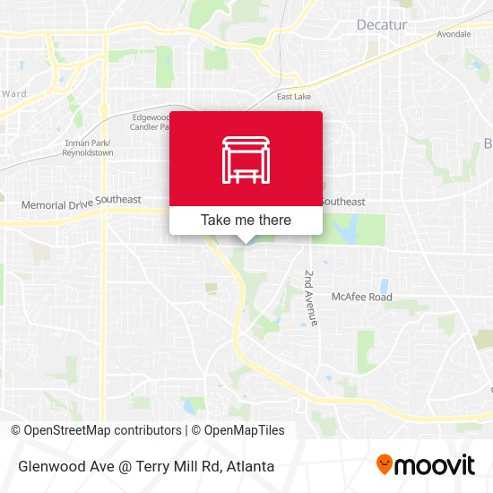 Glenwood Ave @ Terry Mill Rd map