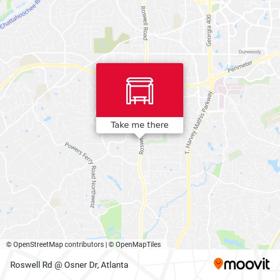 Mapa de Roswell Rd @ Osner Dr