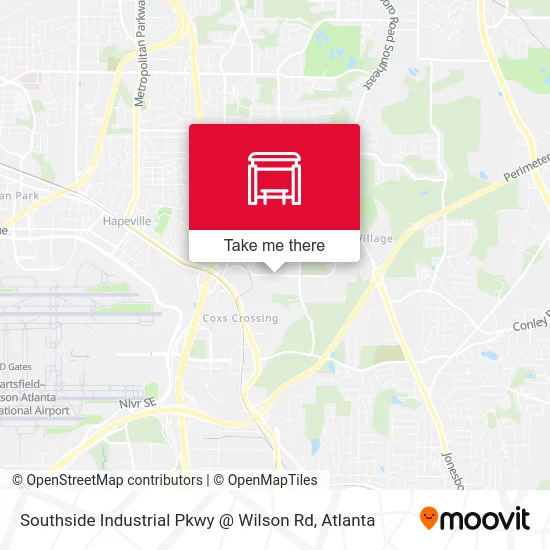 Mapa de Southside Industrial Pkwy @ Wilson Rd