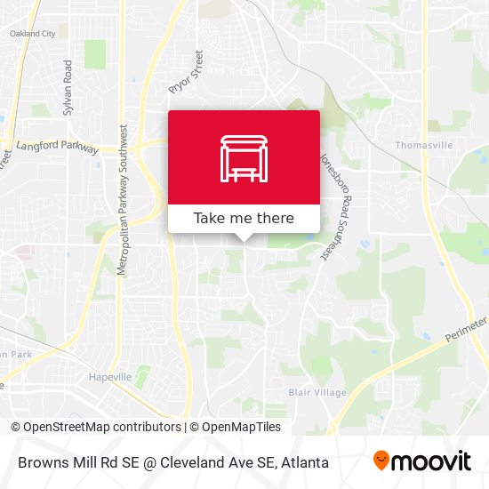Browns Mill Rd SE @ Cleveland Ave SE map