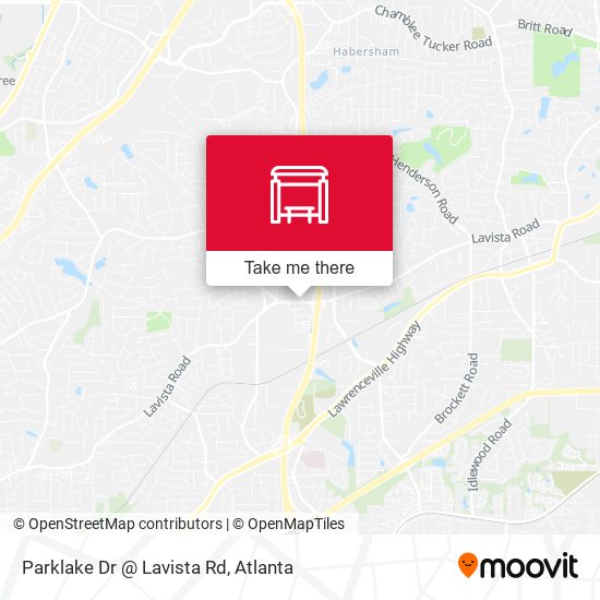 Mapa de Parklake Dr @ Lavista Rd
