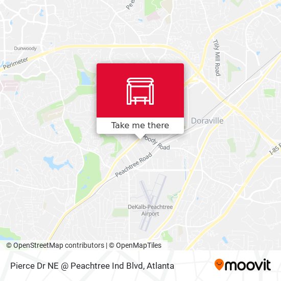 Mapa de Pierce Dr NE @ Peachtree Ind Blvd