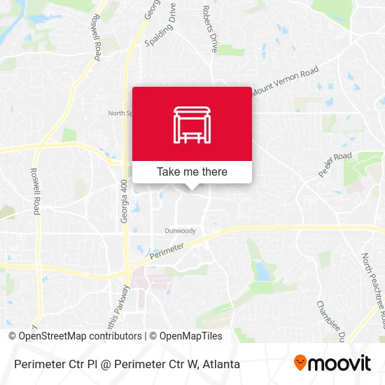 Perimeter Ctr Pl @ Perimeter Ctr W map