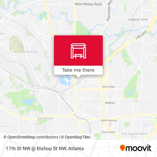 17th St NW @ Bishop St NW map
