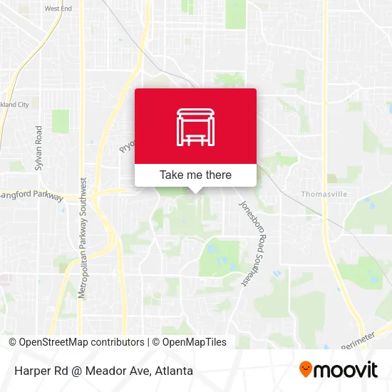 Harper Rd @ Meador Ave map