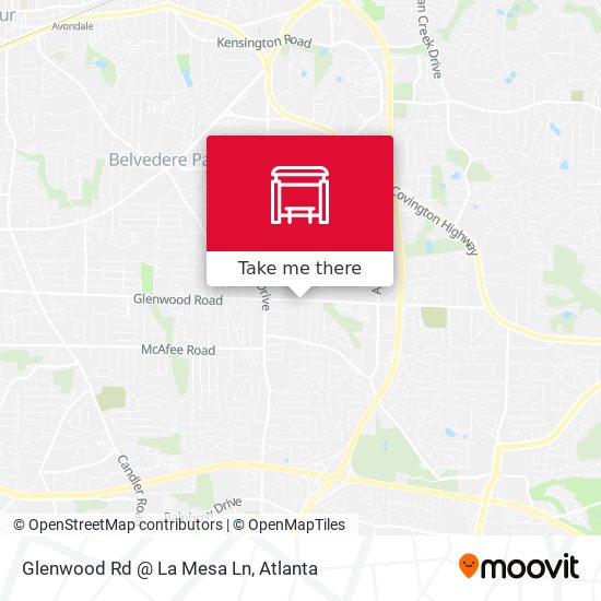 Glenwood Rd @ La Mesa Ln map