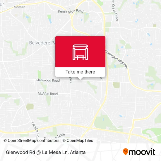 Mapa de Glenwood Rd @ La Mesa Ln