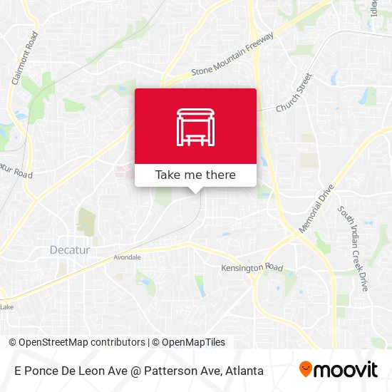E Ponce De Leon Ave @ Patterson Ave map