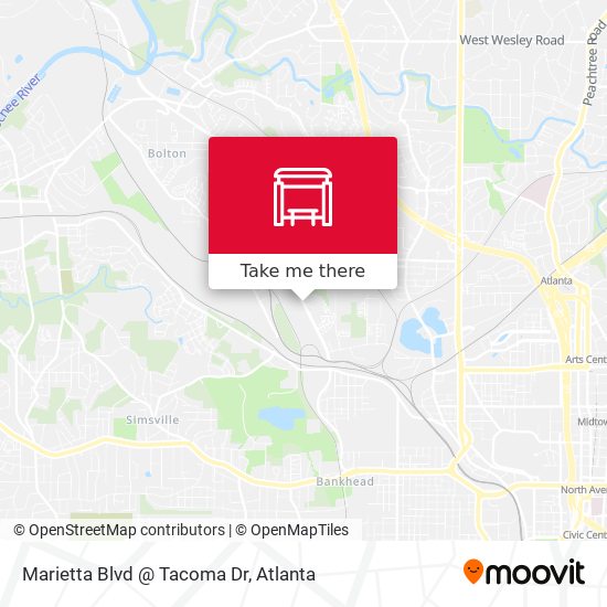 Marietta Blvd @ Tacoma Dr map