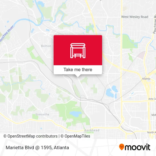 Mapa de Marietta Blvd @ 1595