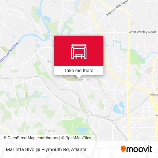 Marietta Blvd @ Plymouth Rd map