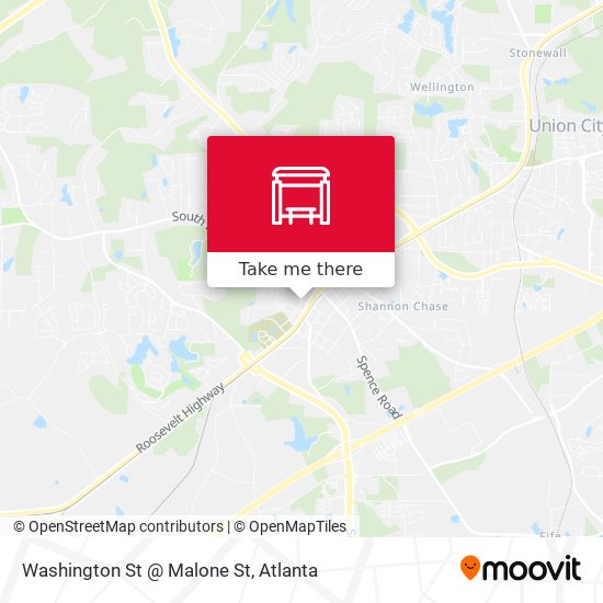 Mapa de Washington St @ Malone St