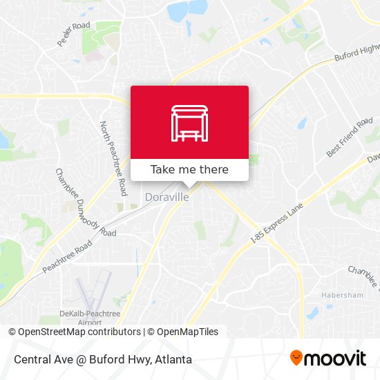 Mapa de Central Ave @ Buford Hwy