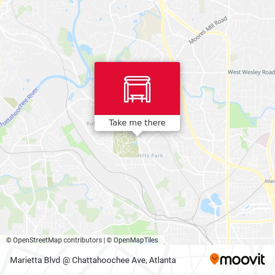 Marietta Blvd @ Chattahoochee Ave map