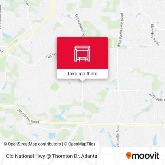 Old National Hwy @ Thornton Dr map