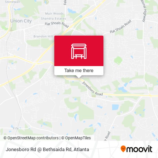 Jonesboro Rd @ Bethsaida Rd map