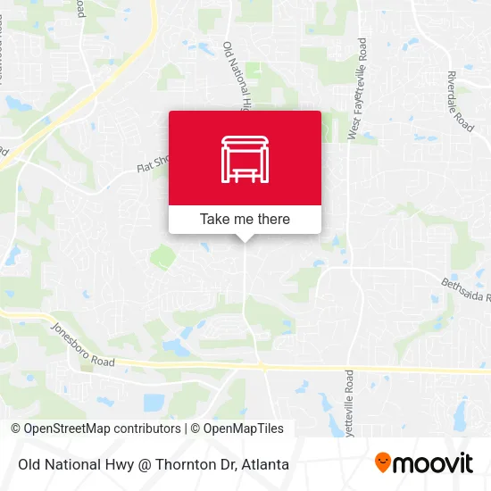 Old National Hwy @ Thornton Dr map