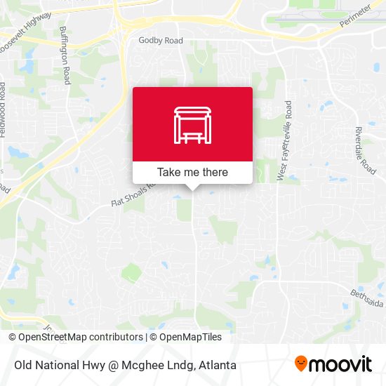 Old National Hwy @ Mcghee Lndg map