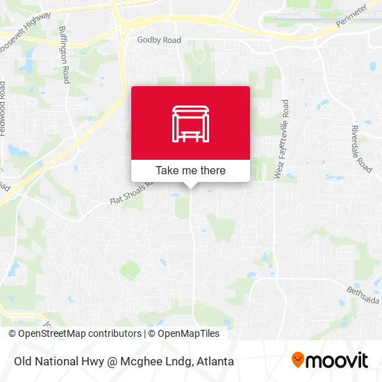 Old National Hwy @ Mcghee Lndg map