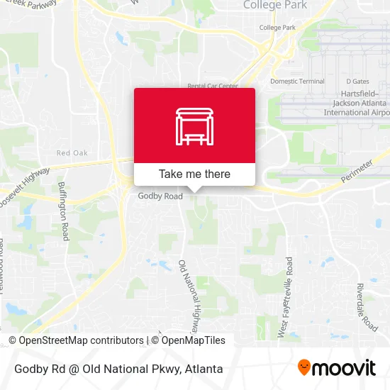 Mapa de Godby Rd @ Old National Pkwy