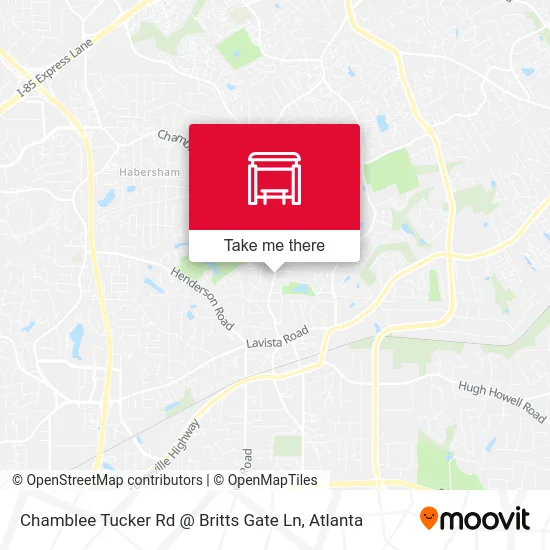 Chamblee Tucker Rd @ Britts Gate Ln map