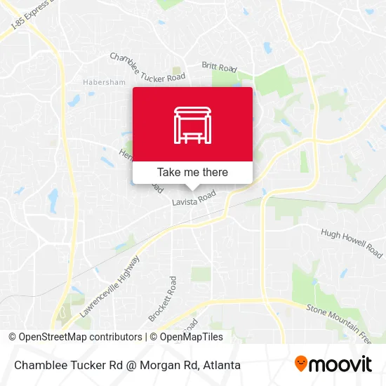 Chamblee Tucker Rd @ Morgan Rd map
