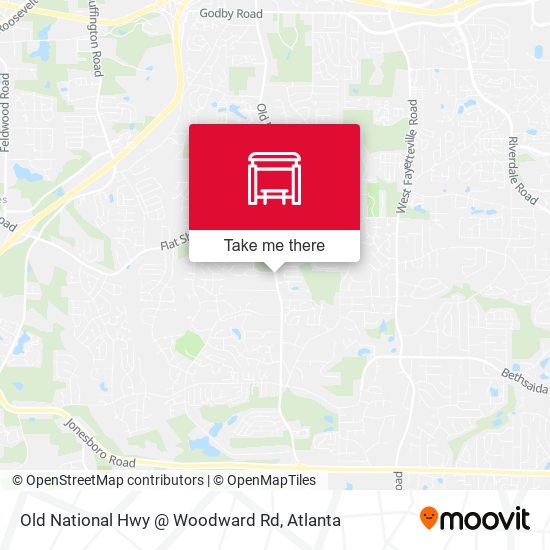 Old National Hwy @ Woodward Rd map