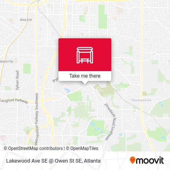 Lakewood Ave SE @ Owen St SE map