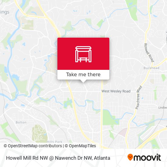 Howell Mill Rd NW @ Nawench Dr NW map