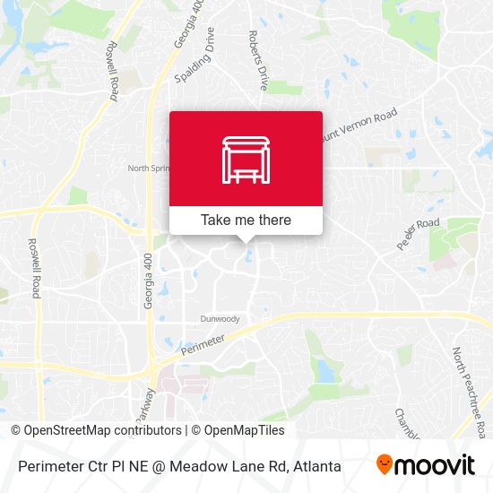 Perimeter Ctr Pl NE @ Meadow Lane Rd map